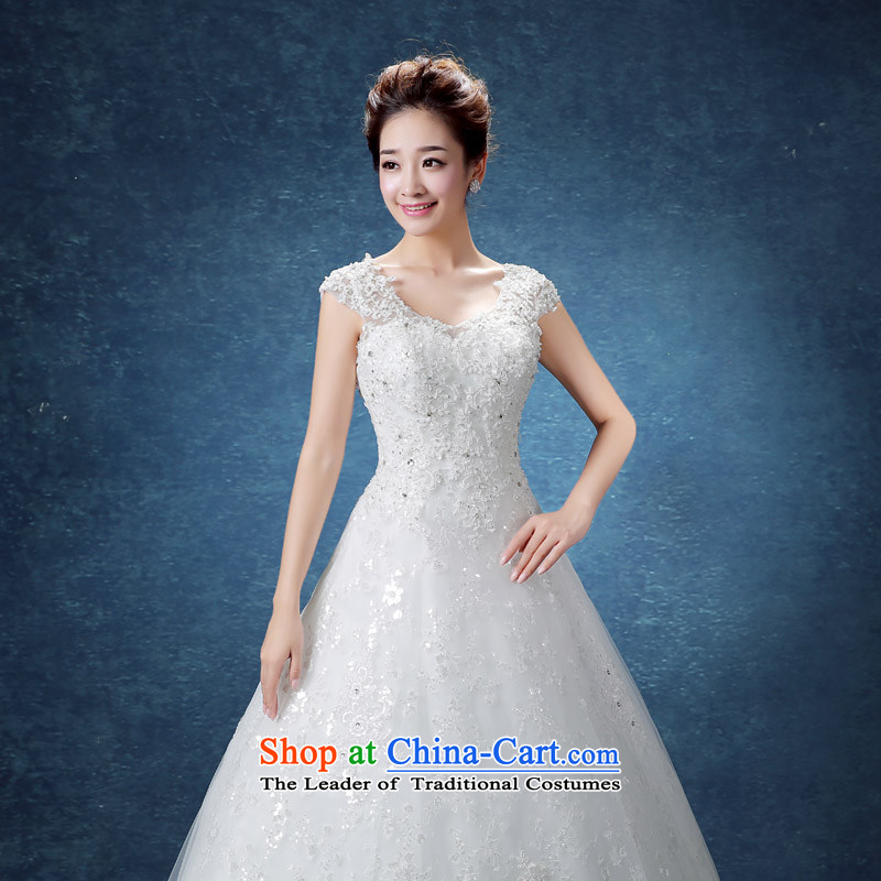 The knot true love wedding dresses 2015 Summer new Korean minimalist shoulders to align graphics thin marriages a field shoulder wedding white 6-piece set S Chengjia True Love , , , shopping on the Internet