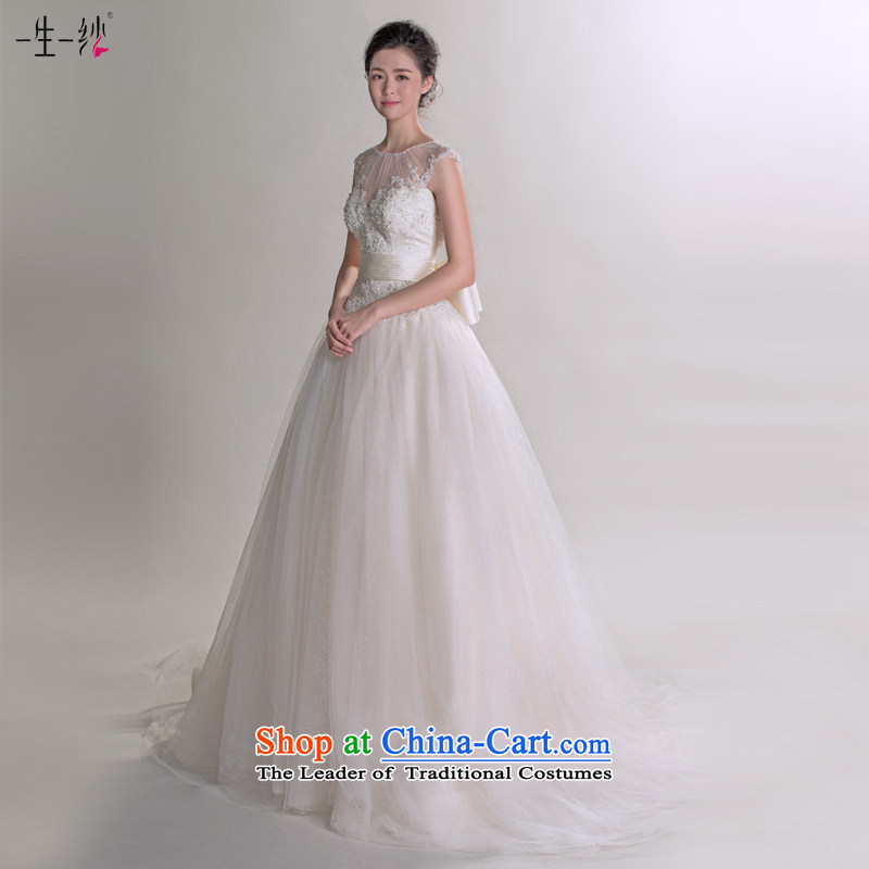 Sylvia Chang Love-gu of the same model wedding dresses autumn 2015 Korean strap tail retro package shoulder pregnant women wedding 401501246 champagne color tailored for not returning the switch does not, a Lifetime yarn , , , shopping on the Internet