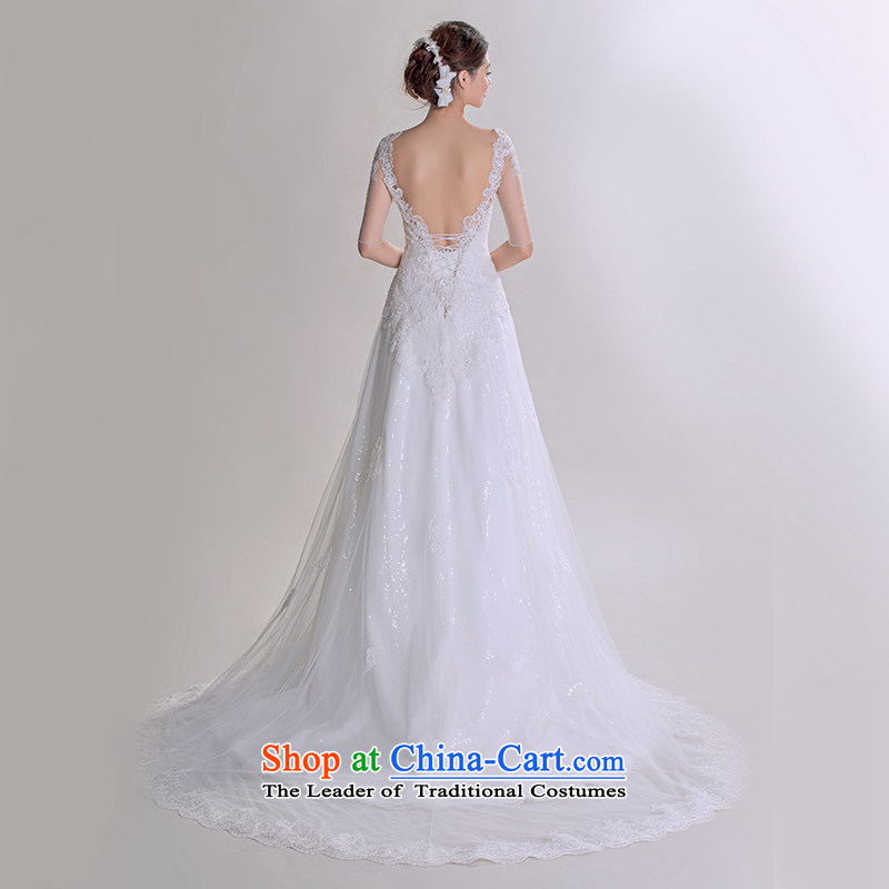 A lifetime of 2015 the new Korean lace package shoulder straps Sau San video thin luxury tail advanced customization wedding 401501241 white tailored for not returning the switch does not, a Lifetime yarn , , , shopping on the Internet