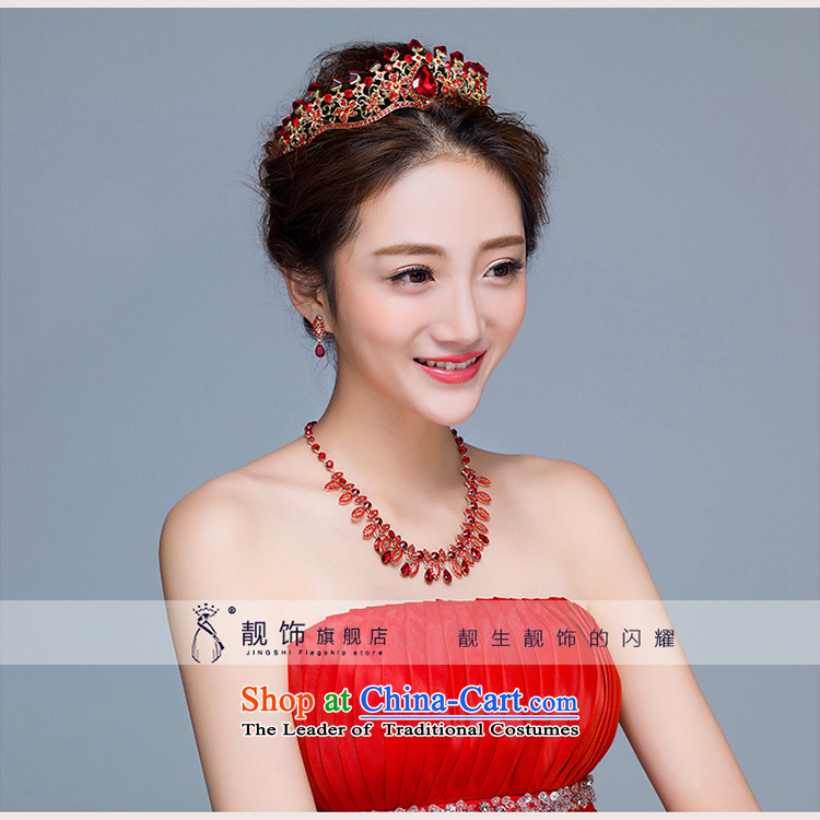 The new 2015 International Friendship bride Head Ornaments red marriage crown necklace earrings three piece wedding dresses with crown picture, prices, brand platters! The elections are supplied in the national character of distribution, so action, buy now enjoy more preferential! As soon as possible.
