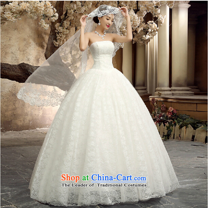 Wedding dresses new 2015 is simple and stylish Asian layout and align to bind the bride chest with lace large wedding white made size do not return not switch to love, Su-lan , , , shopping on the Internet