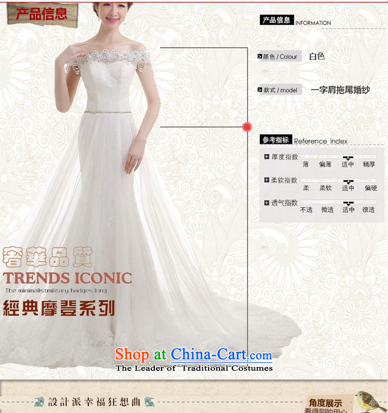 As the Korean version of 2015 on the new word shoulder and chest tail lace align to Sau San crowsfoot code wedding dresses white streaks in the size is not a replacement for a picture, prices, brand platters! The elections are supplied in the national character of distribution, so action, buy now enjoy more preferential! As soon as possible.