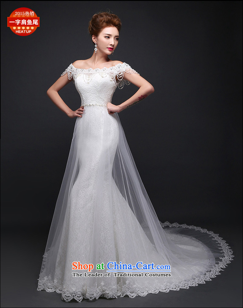 As the Korean version of 2015 on the new word shoulder and chest tail lace align to Sau San crowsfoot code wedding dresses white streaks in the size is not a replacement for a picture, prices, brand platters! The elections are supplied in the national character of distribution, so action, buy now enjoy more preferential! As soon as possible.