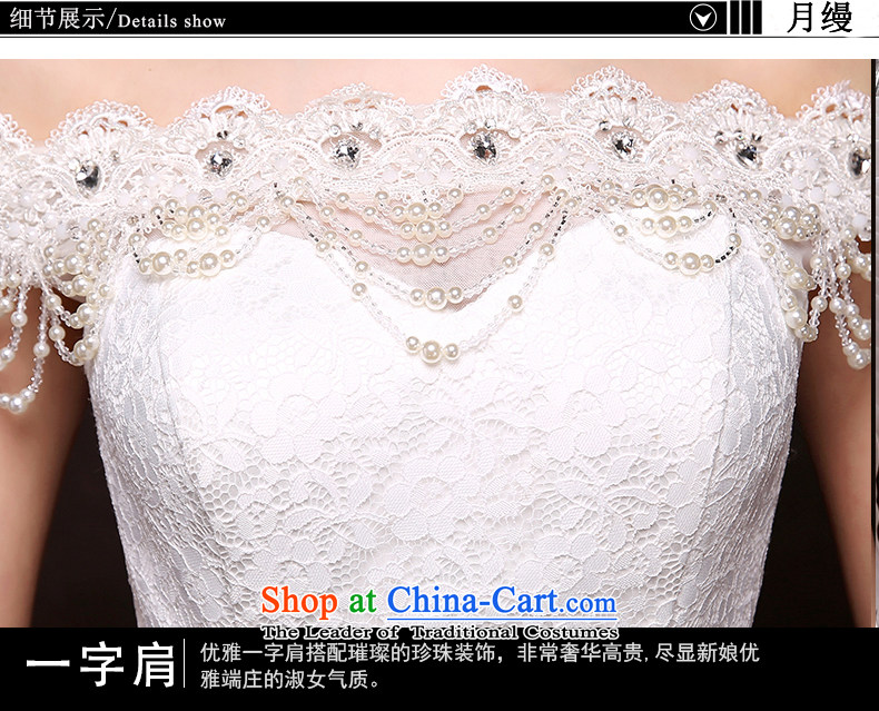 As the Korean version of 2015 on the new word shoulder and chest tail lace align to Sau San crowsfoot code wedding dresses white streaks in the size is not a replacement for a picture, prices, brand platters! The elections are supplied in the national character of distribution, so action, buy now enjoy more preferential! As soon as possible.
