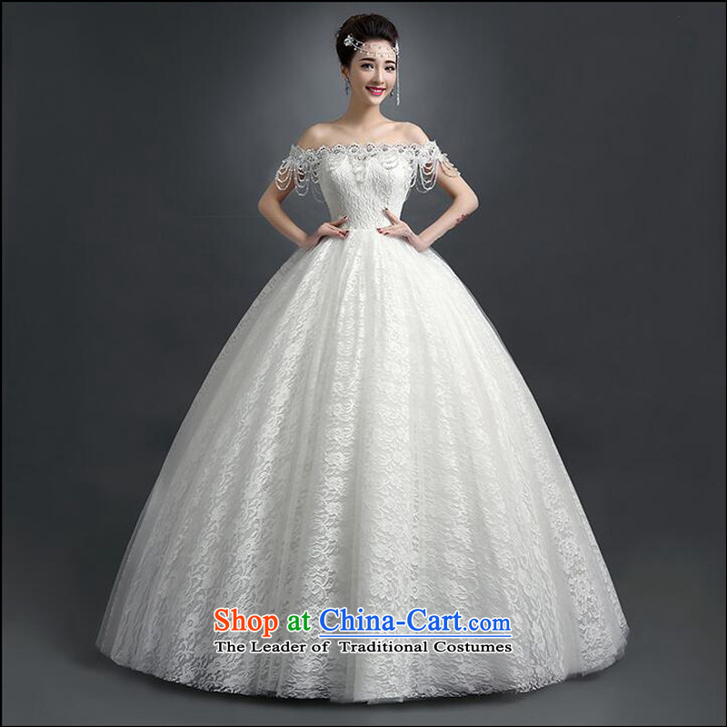 As the Korean version of 2015 on the new word shoulder and chest tail lace align to Sau San crowsfoot code wedding dresses white streak to no refunds or exchanges of size, as , , , shopping on the Internet