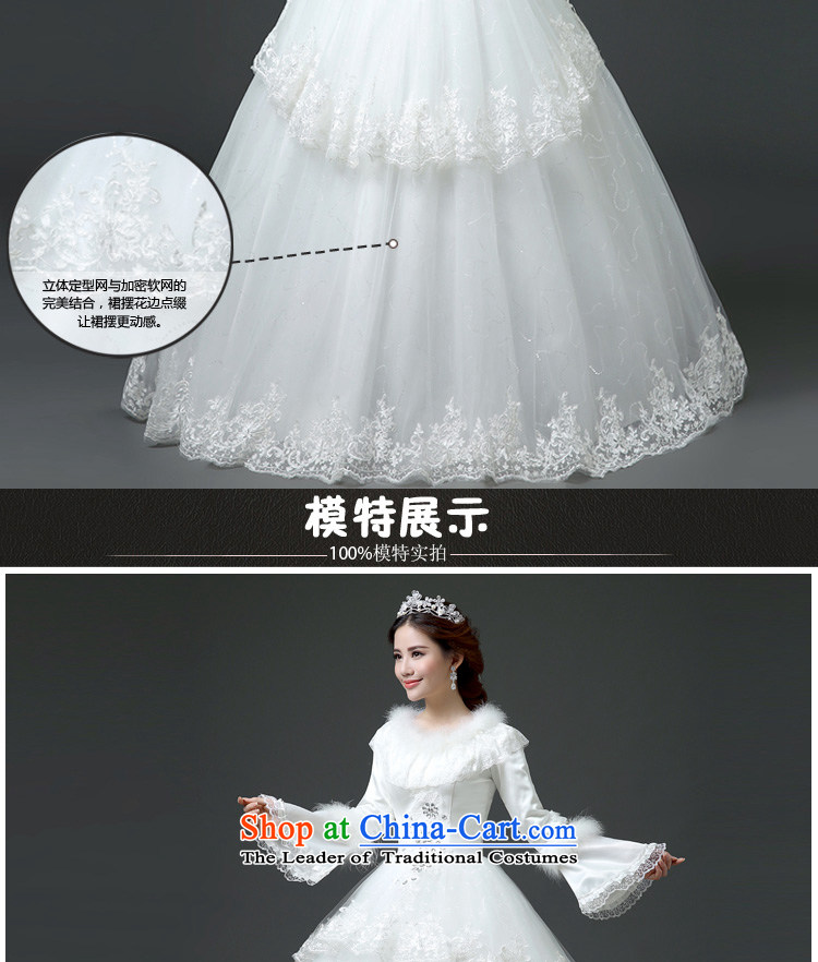 In 2015 winter new friends bride wedding winter of long-sleeved thick wedding Korean version thin winter wedding dresses quality assurance M code 2 feet pictures, waist price, brand platters! The elections are supplied in the national character of distribution, so action, buy now enjoy more preferential! As soon as possible.