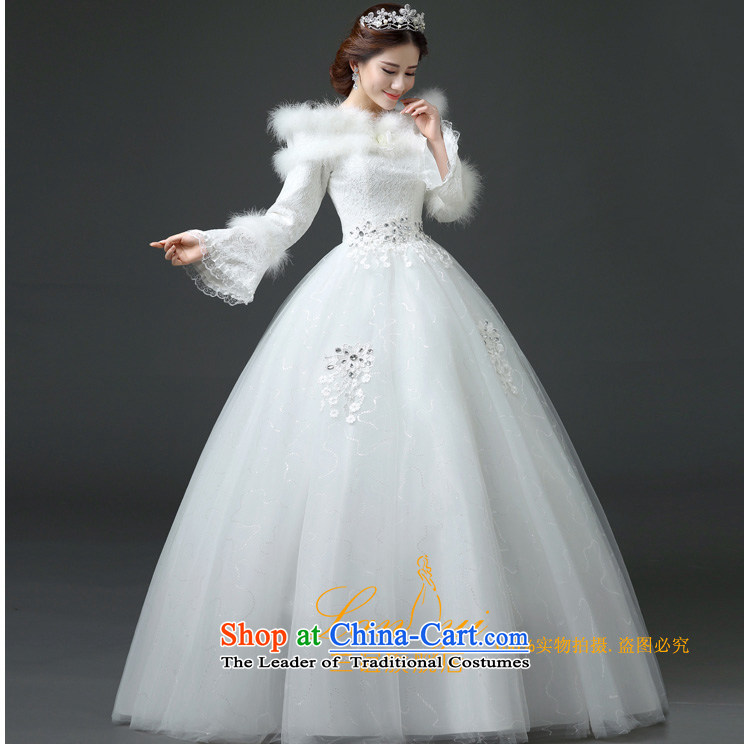 In 2015 winter new friends bride wedding a field for the winter of long-sleeved thick wedding Korean version thin winter wedding dresses white S waistline 1.9 feet pictures code, prices, brand platters! The elections are supplied in the national character of distribution, so action, buy now enjoy more preferential! As soon as possible.