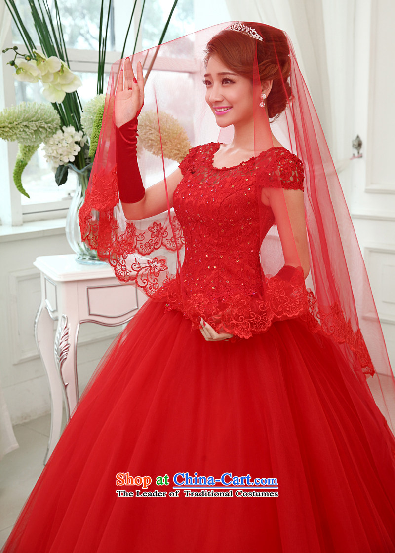 The knot True Love 2015 new marriages red dress autumn bows dress autumn and winter clothing, Sau San long wedding pictures, price S RED, brand platters! The elections are supplied in the national character of distribution, so action, buy now enjoy more preferential! As soon as possible.