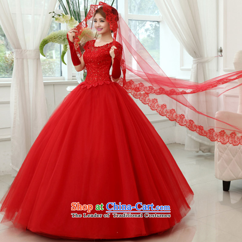 The knot True Love 2015 new marriages red dress autumn bows dress autumn and winter clothing, Sau San long wedding red S Chengjia True Love , , , shopping on the Internet