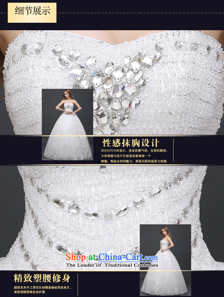 Rain-sang yi 2015 winter new bride wedding dress upscale anointed chest Korean large graphics thin lace diamond wedding HS940 White XL Photo, prices, brand platters! The elections are supplied in the national character of distribution, so action, buy now enjoy more preferential! As soon as possible.
