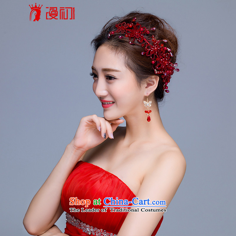 In the early 2015 new man married jewelry and ornaments bride wedding dresses accessories wedding ornaments red head ornaments, spilling the early shopping on the Internet has been pressed.