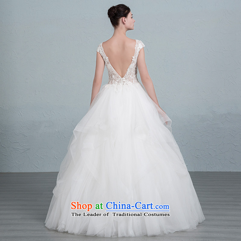 No star Lee wedding dresses new lace Korean back to align the Sau San White 6 yards, HOC , , , shopping on the Internet