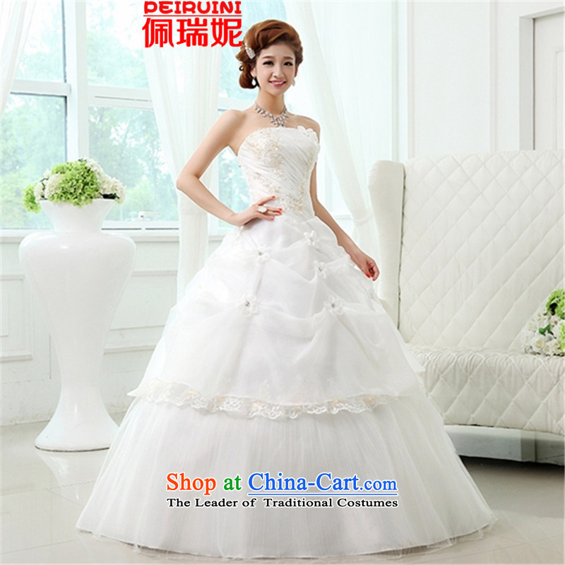Pei, Connie new anointed chest 2015 upscale billowy flounces wedding dresses winter White M Perry, NI (PEIRUINI) , , , shopping on the Internet