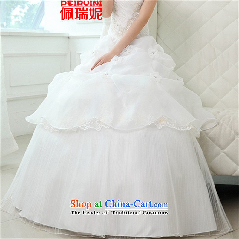 Pei, Connie new anointed chest 2015 upscale billowy flounces wedding dresses winter White M Perry, NI (PEIRUINI) , , , shopping on the Internet