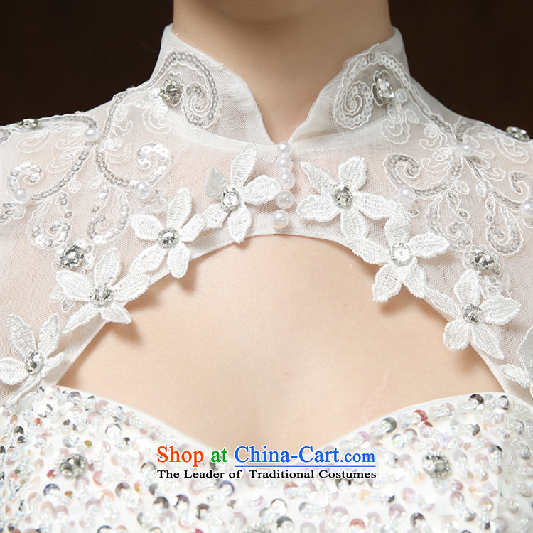 Pei, Connie New 2015 simple graphics thin to align the collar Chinese shoulders wedding dresses winter white picture, prices, S brand platters! The elections are supplied in the national character of distribution, so action, buy now enjoy more preferential! As soon as possible.