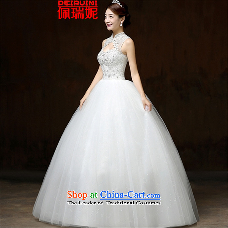 Pei, Connie New 2015 simple graphics thin to align the collar Chinese shoulders wedding dresses , PEI, white winter ni (PEIRUINI) , , , shopping on the Internet