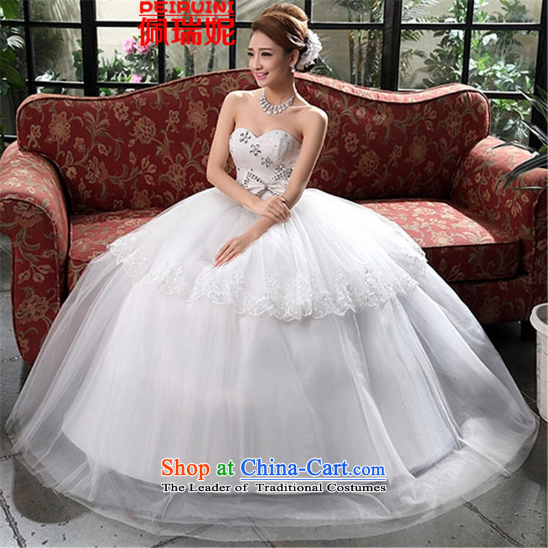 Pei, Connie , wipe the chest to bind 2015 with lace white video thin wedding Sau San dresses winter White M Perry, NI (PEIRUINI) , , , shopping on the Internet