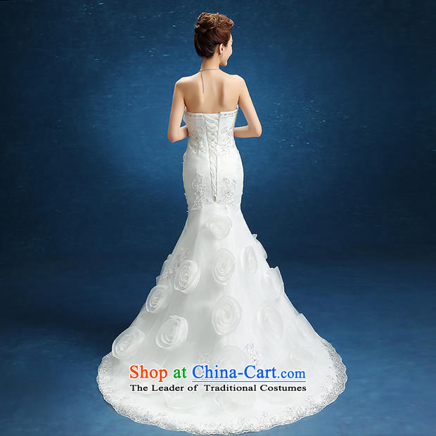 Pei, Connie New 2015 crowsfoot wedding flower sexy S-Video tail small Sau San thin wiping the chest dresses winter white picture, prices, S brand platters! The elections are supplied in the national character of distribution, so action, buy now enjoy more preferential! As soon as possible.