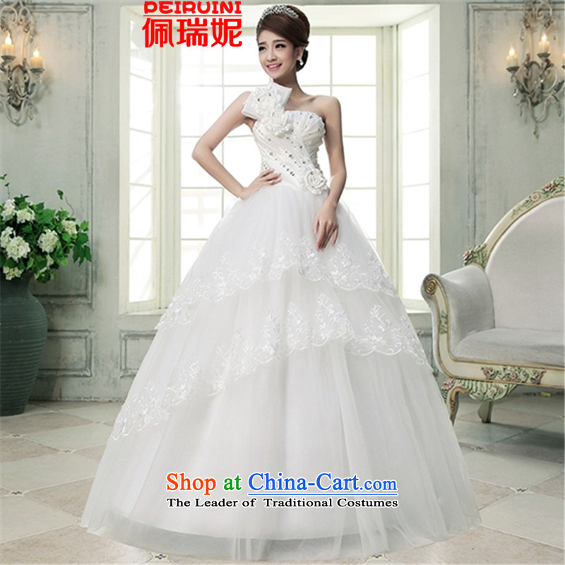 Pei, Connie to align the new 2015 wedding shoulder strap with flowers and chest wedding dresses , PEI, white winter ni (PEIRUINI) , , , shopping on the Internet