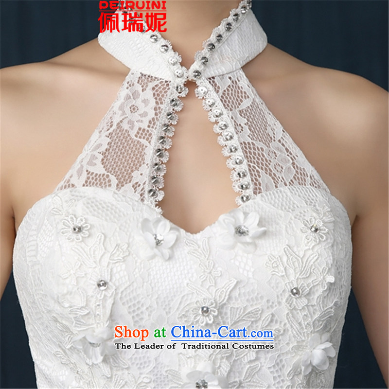 Pei, Connie New 2015 wedding dresses Korean sweet hang also upscale lace princess skirt to align graphics word thin white L, PEI, shoulder ni (PEIRUINI) , , , shopping on the Internet