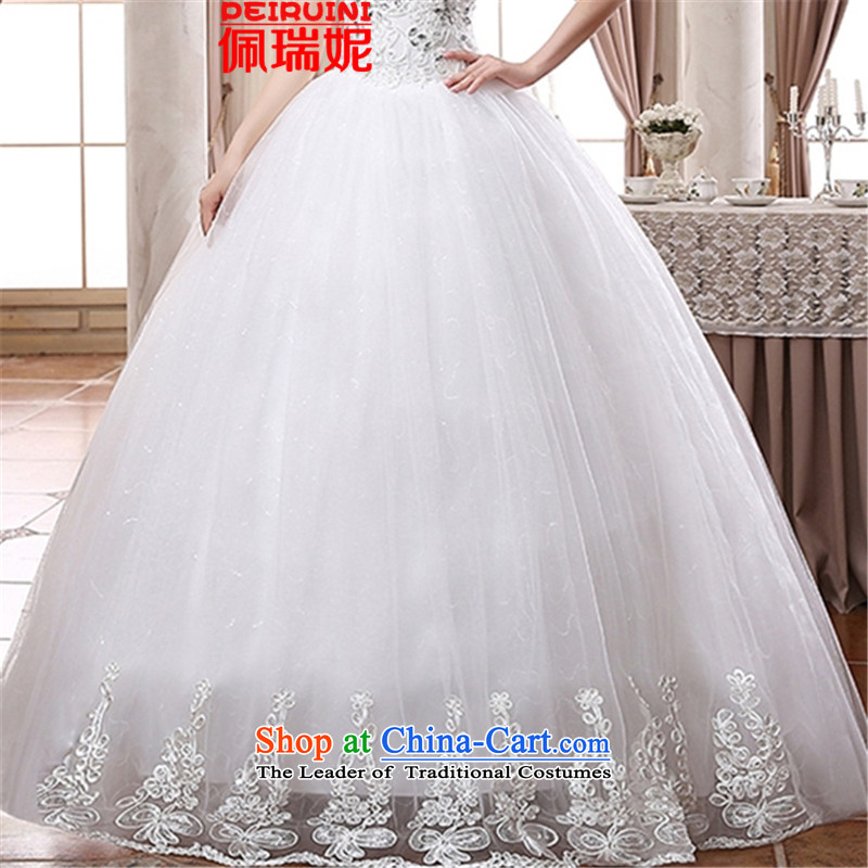 Pei, Connie New Sau San anointed 2015 chest lace upscale wedding pure white dresses , L, PEI, white winter ni (PEIRUINI) , , , shopping on the Internet