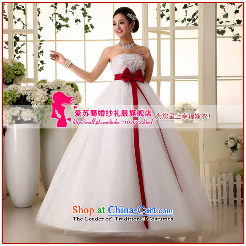 The new Korean Top Loin of pregnant women wedding bride wedding dress to align the large number of Princess Margaret thick mm white made size do not return not switch to love, Su-lan , , , shopping on the Internet