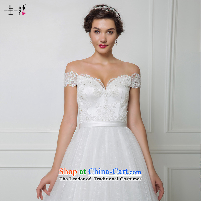 The new 2015 autumn and winter field shoulder tail lace wedding to align Top Loin video thin bride wedding 50150002  165/88A white thirtieth day pre-sale, a Lifetime yarn , , , shopping on the Internet