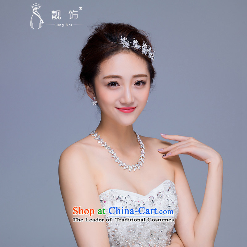 The new 2015 International Friendship marriages jewelry crown necklace earrings kit wedding dresses accessories accessories necklace, earrings talks trim (JINGSHI) , , , shopping on the Internet