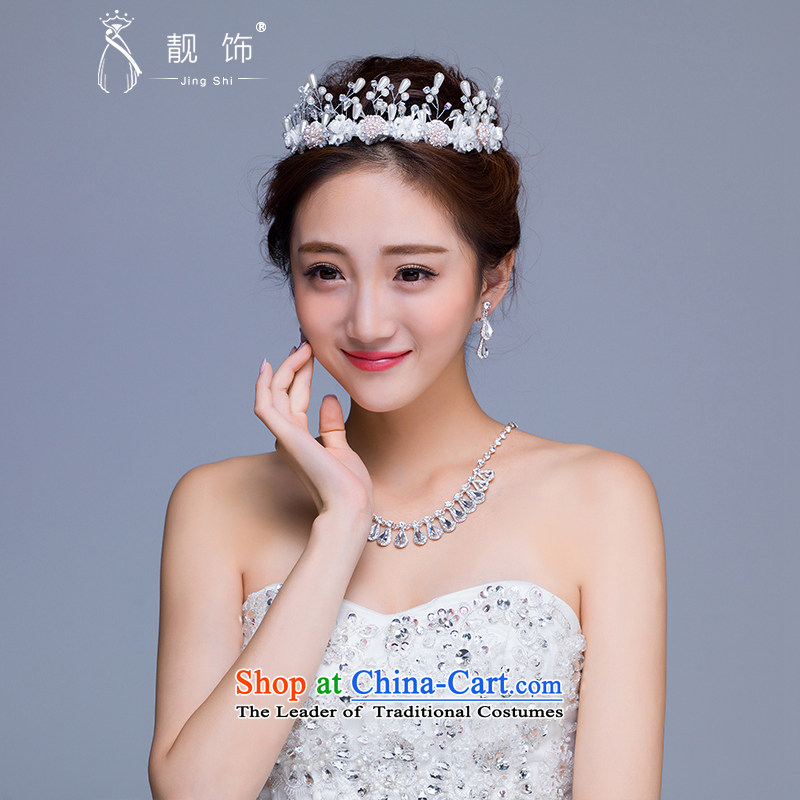 The new 2015 International Friendship marriage jewelry crown necklace earrings kit bride jewelry photo building supplies head ornaments, talks trim (JINGSHI) , , , shopping on the Internet
