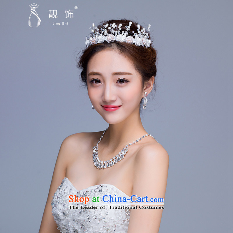 The new 2015 International Friendship marriage jewelry crown necklace earrings kit bride jewelry photo building supplies head ornaments, talks trim (JINGSHI) , , , shopping on the Internet