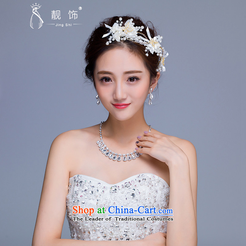 The new 2015 International Friendship marriages jewelry and ornaments Pearl Earring manually necklace set wedding jewelry and ornaments necklaces, earrings talks trim (JINGSHI) , , , shopping on the Internet