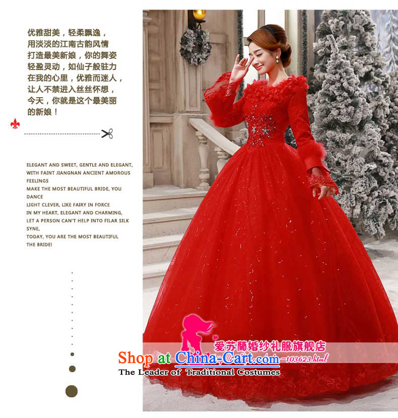 Red bride wedding dresses 2015 new winter Korean to align the large long-sleeved thick cotton Sau San retro white L picture, prices, brand platters! The elections are supplied in the national character of distribution, so action, buy now enjoy more preferential! As soon as possible.