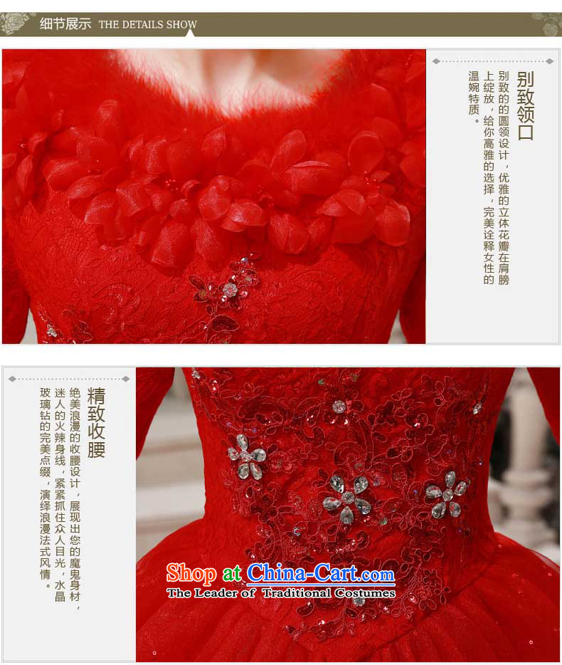 Red bride wedding dresses 2015 new winter Korean to align the large long-sleeved thick cotton Sau San retro white L picture, prices, brand platters! The elections are supplied in the national character of distribution, so action, buy now enjoy more preferential! As soon as possible.