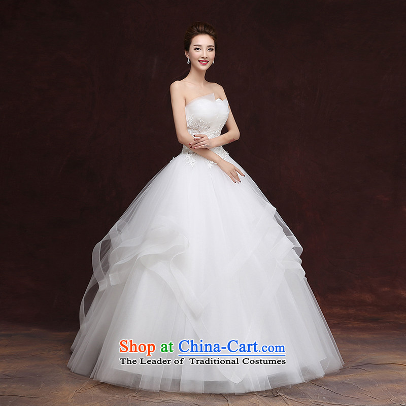 Rain-sang yi 2015 autumn and winter new marriages stylish anointed chest Korean large graphics thin bon bon yarn lace diamond wedding HS920 white tailored, rain-sang Yi shopping on the Internet has been pressed.