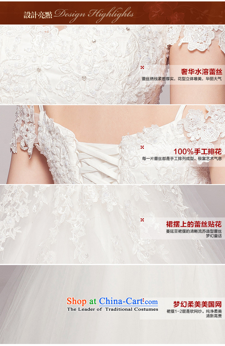 As wedding dresses on new Word 2015 shoulder tail lace Sau San Korean video thin large luxury to align the winter wedding white streaks in the size is not a replacement for a picture, prices, brand platters! The elections are supplied in the national character of distribution, so action, buy now enjoy more preferential! As soon as possible.