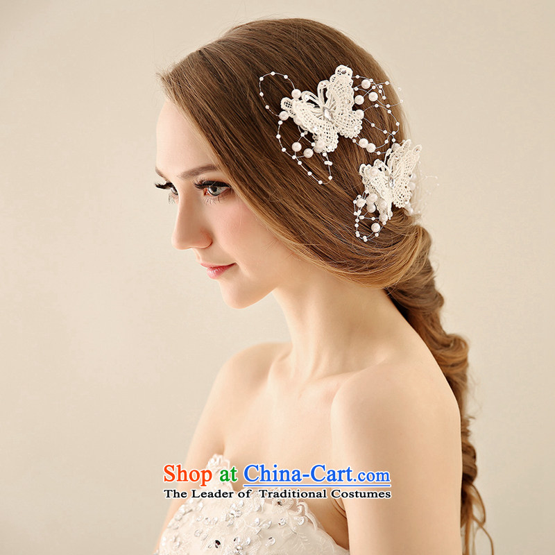 The Syrian brides head-dress time Korean disk sent was adorned with flowers and manually marriage accessories wedding butterfly clip ornaments white 2 pack picture, prices, brand platters! The elections are supplied in the national character of distribution, so action, buy now enjoy more preferential! As soon as possible.