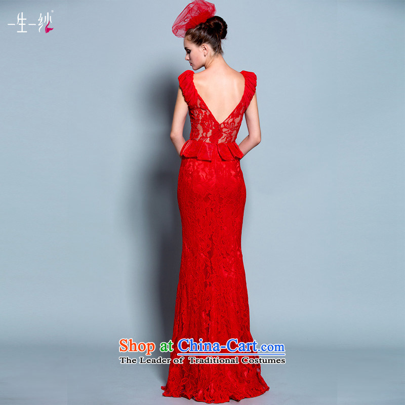 The Rhyme of Flower (Mugunghwa as soon as possible a lifetime of 2014 New lace a field for package shoulder crowsfoot bride bows dress 30240803 red 180/100A thirtieth day pre-sale, a Lifetime yarn , , , shopping on the Internet