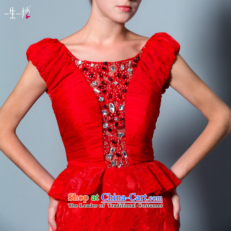 The Rhyme of Flower (Mugunghwa as soon as possible a lifetime of 2014 New lace a field for package shoulder crowsfoot bride bows dress 30240803 red 180/100A thirtieth day pre-sale, a Lifetime yarn , , , shopping on the Internet