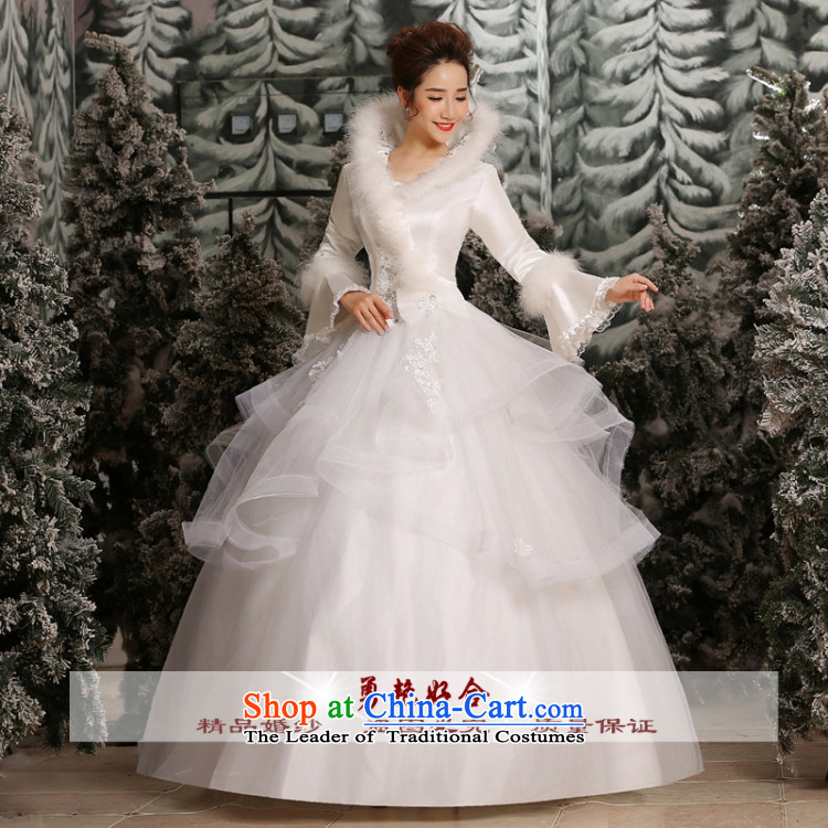 Yong-yeon close alignment with the new 2015 wedding dresses Korean collar large stylish graphics thin bride winter White M cotton wedding pictures, prices, brand platters! The elections are supplied in the national character of distribution, so action, buy now enjoy more preferential! As soon as possible.