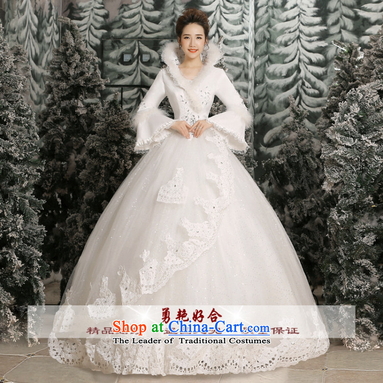 Yong-yeon and 2015 New Korea long-sleeved Pullover alignment to larger bride Wedding Car ancient flower collar autumn and winter, white-made no allowance picture size, prices, brand platters! The elections are supplied in the national character of distribution, so action, buy now enjoy more preferential! As soon as possible.
