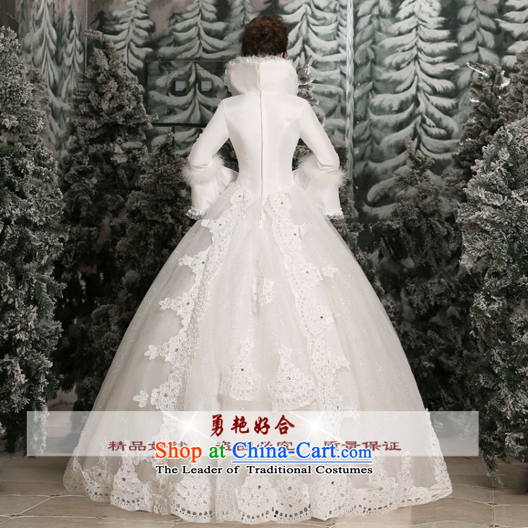 Yong-yeon and 2015 New Korea long-sleeved Pullover alignment to larger bride Wedding Car ancient flower collar autumn and winter, white-made no allowance picture size, prices, brand platters! The elections are supplied in the national character of distribution, so action, buy now enjoy more preferential! As soon as possible.