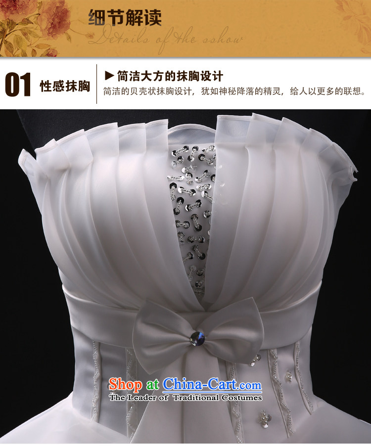 As wedding dresses, 2015 New autumn and winter married long tail Korean style reminiscent of the Sau San video thin wiping the chest to align the large white to do not returning the picture size, prices, brand platters! The elections are supplied in the national character of distribution, so action, buy now enjoy more preferential! As soon as possible.