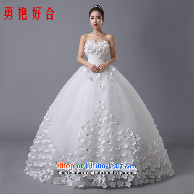 Yong-yeon and 2015 winter new bride flowers wedding dresses long tail and chest Korean large Sau San, align the trailing white streak 1 m 5 do not need to be XXL returning, Yong-yeon and shopping on the Internet has been pressed.