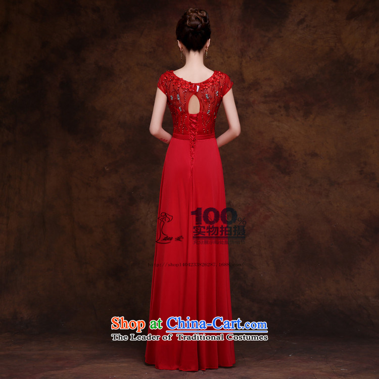 2015 new dresses red door marriages bows service banquet evening dresses long shoulders in spring and summer red XXL picture, prices, brand platters! The elections are supplied in the national character of distribution, so action, buy now enjoy more preferential! As soon as possible.