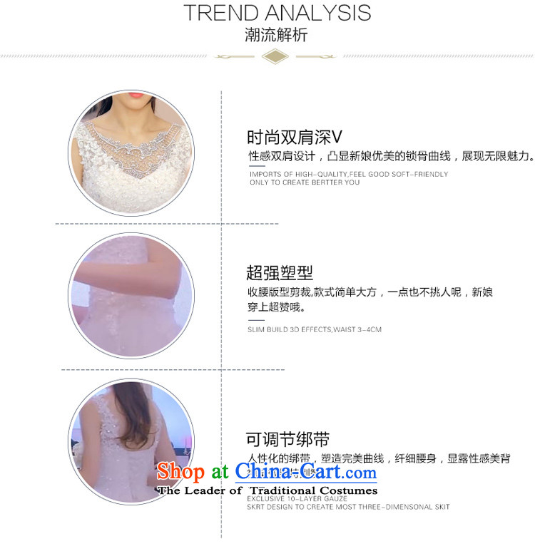 Beverly Ting 2015 new autumn straps Deep v-neck shoulders marriages to align the wedding Korean custom white L Photo Sau San, prices, brand platters! The elections are supplied in the national character of distribution, so action, buy now enjoy more preferential! As soon as possible.
