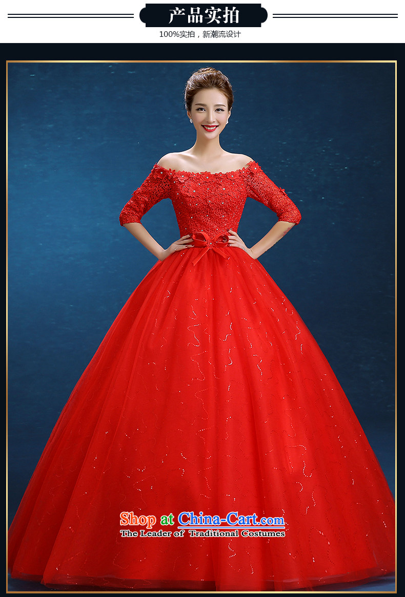Rain Coat 2015 winter marriage is the new word in the Korean shoulder cuff lace big red code graphics thin bridal dresses wedding HS896 bows red XL Photo, prices, brand platters! The elections are supplied in the national character of distribution, so action, buy now enjoy more preferential! As soon as possible.