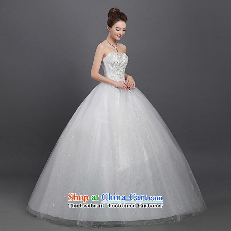 Wedding dress autumn 2015 new Korean minimalist-bride align wiping the chest to larger marriage wedding white winter XS, according to Sau San shirt varies with the , , , shopping on the Internet
