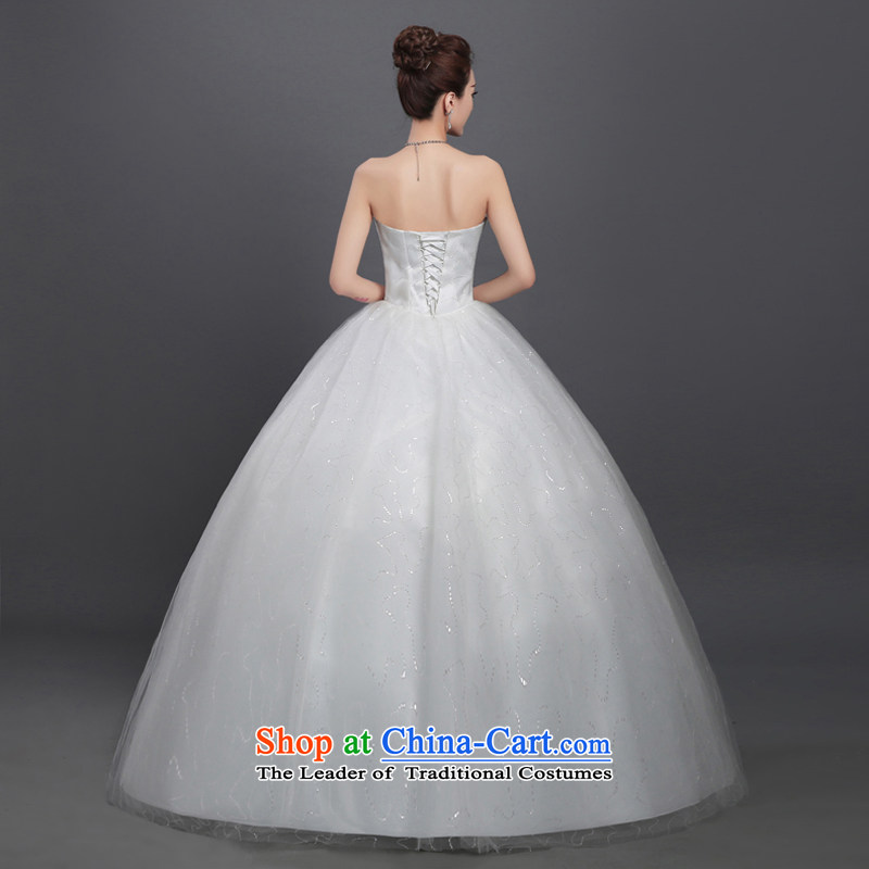 Wedding dress autumn 2015 new Korean minimalist-bride align wiping the chest to larger marriage wedding white winter XS, according to Sau San shirt varies with the , , , shopping on the Internet
