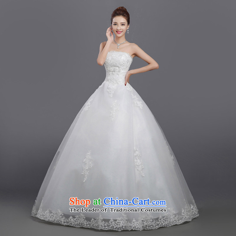 Wedding dress autumn 2015 new Korean minimalist-bride align wiping the chest to larger marriage wedding white winter S, according to Sau San shirt varies with the , , , shopping on the Internet