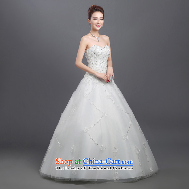 Wedding dresses 2015 Summer new marriages stylish anointed chest lace to align the minimalist Korean autumn and winter bon bon White XL, in accordance with the Netherlands skirt varies with the , , , shopping on the Internet